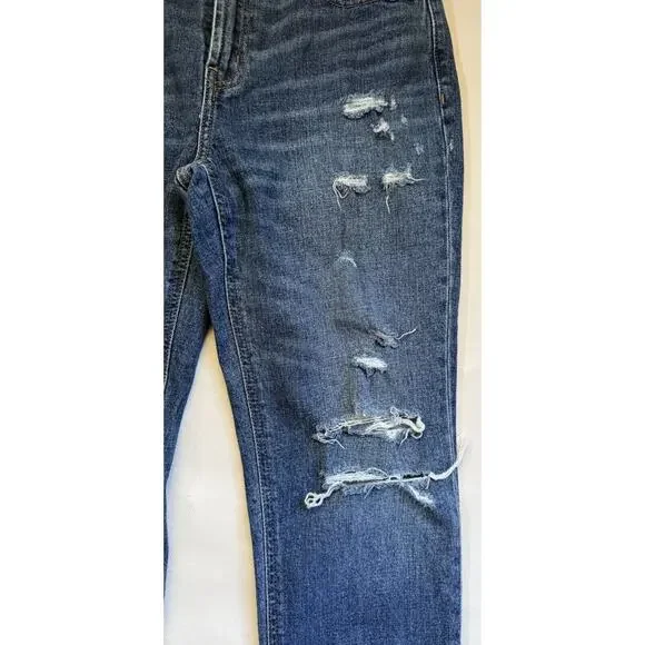 Old Navy Mid Rise Boyfriend Distressed Women's Jeans - Size 4 - Picture 2 of 7